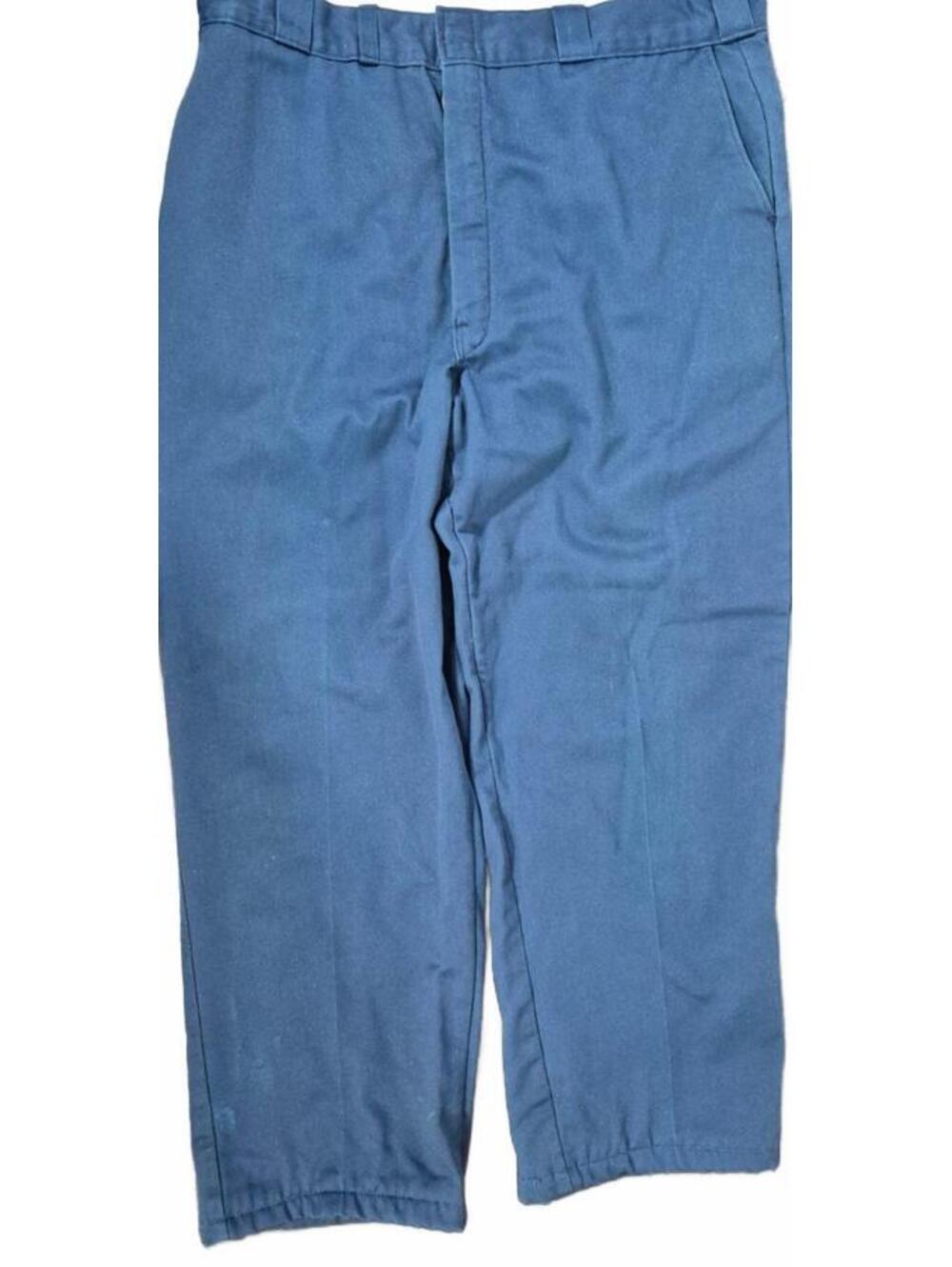 Dickies 42x32 Insulated Flannel Lined Work Pants Blue